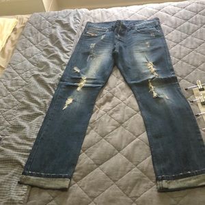 Diesel ripped jeans